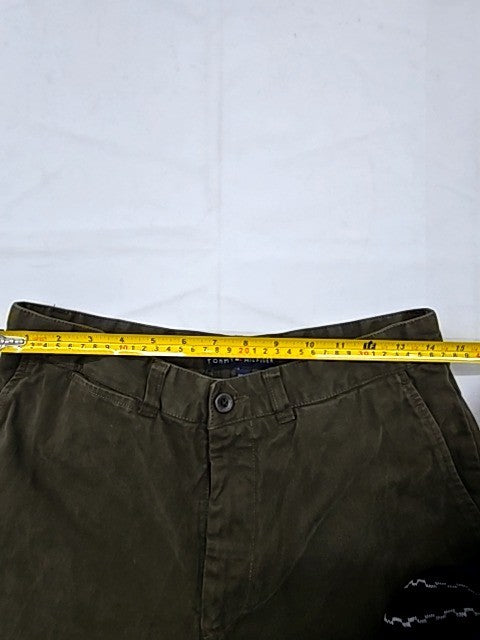 Tommy Hilfiger Men's Fatigue Green Chino Pants 32W/34L Cotton