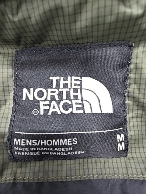 The North Face Mens Green Puffer Jacket Hood Full Zip Size M Regular