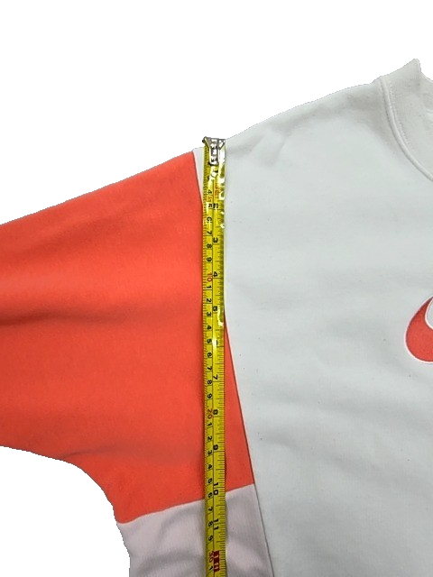 Nike Men's Color Block White/Orange/Pink Hoodie Size M