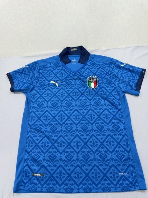 Puma Men's Blue Jersey – Size XL, Geometric Crewneck geometric crewneck