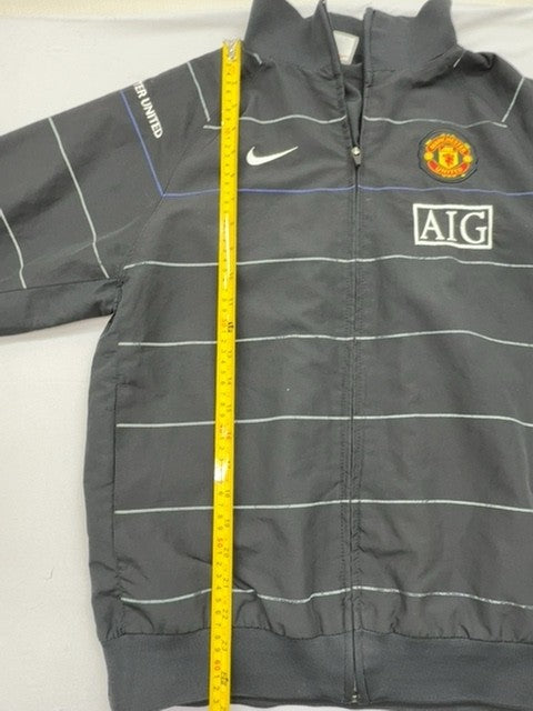 Nike Men's Gray Manchester United Track Jacket XL Vintage
