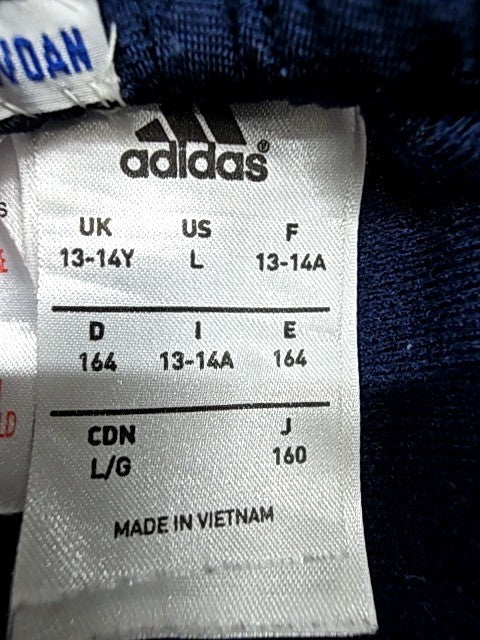 Adidas Men's Navy Stripe Track Pants Size L