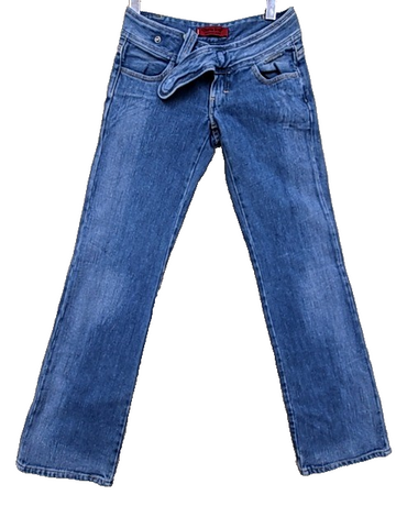 Levi's Women's Heart Pocket Medium Blue Straight Jeans 25x32