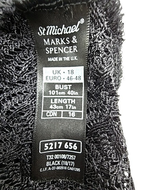 St Michael Women Black Tank Top size 18 product image 3