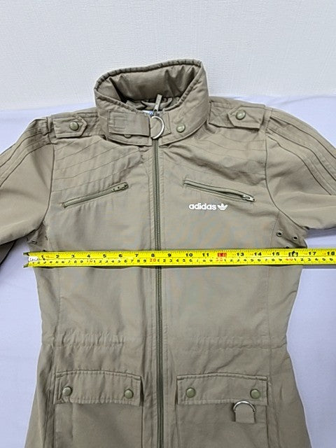 Adidas Men's Olive Green Military Jacket Size 40 Zipper