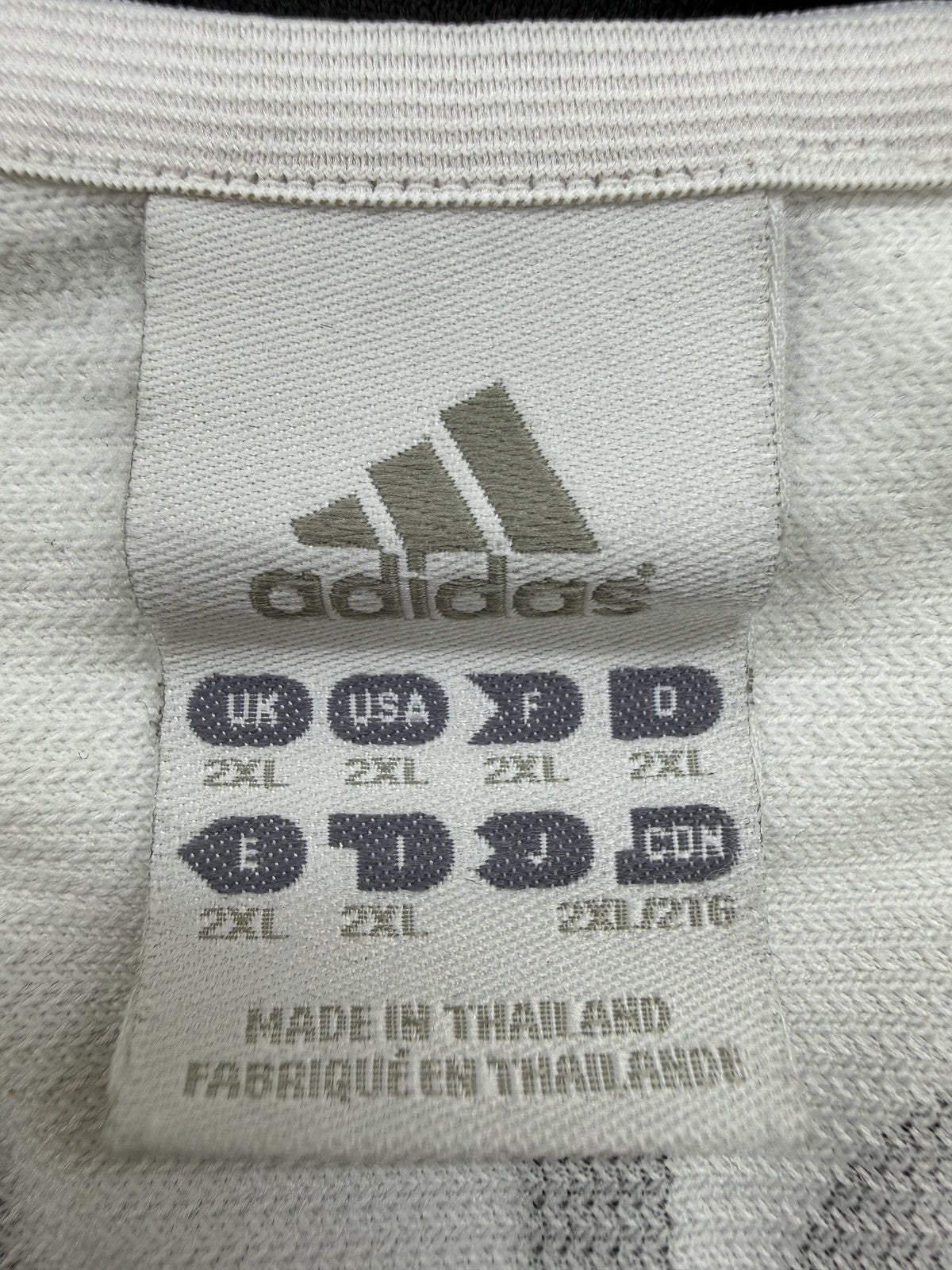 Adidas Unisex White Long Sleeve Soccer Jersey Size P Personalized 12