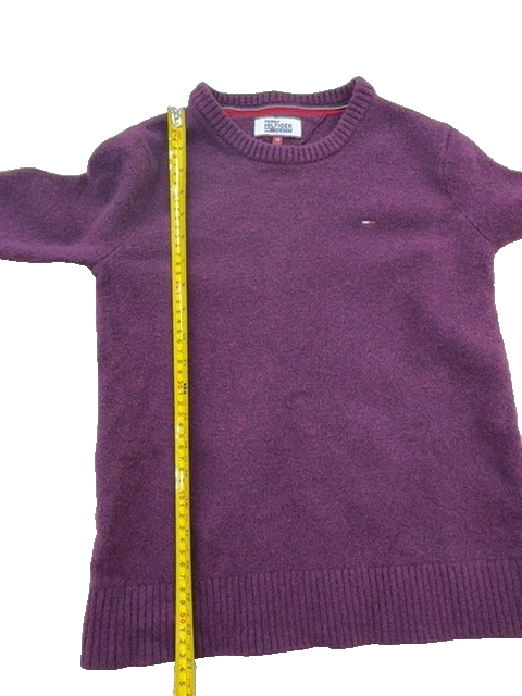 Tommy Hilfiger Women's Purple Cable Knit Crewneck Sweater Size M