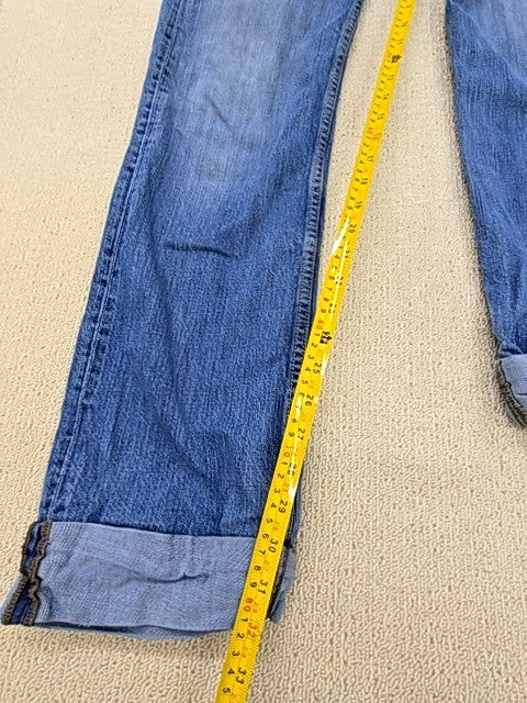 Levi's Men's Distressed Medium Blue Slim 501 Jeans XL