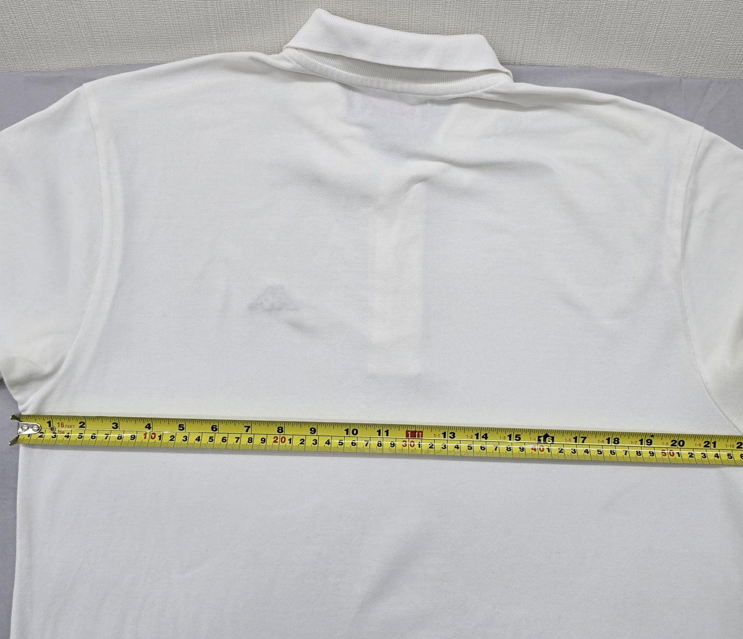 Kappa Men's White Cotton Polo Shirt Large Short Sleeve Button-Down