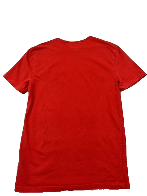 Tommy Jeans Men's Red Short Sleeve T-Shirt XS Cotton Crew Neck