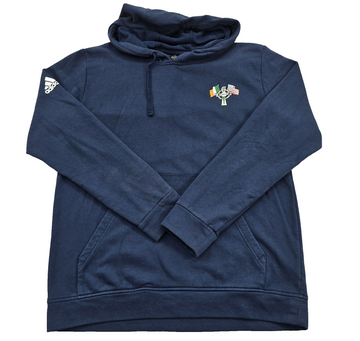 Adidas Navy Patriotic Flags Fleece Pullover Hoodie L Regular