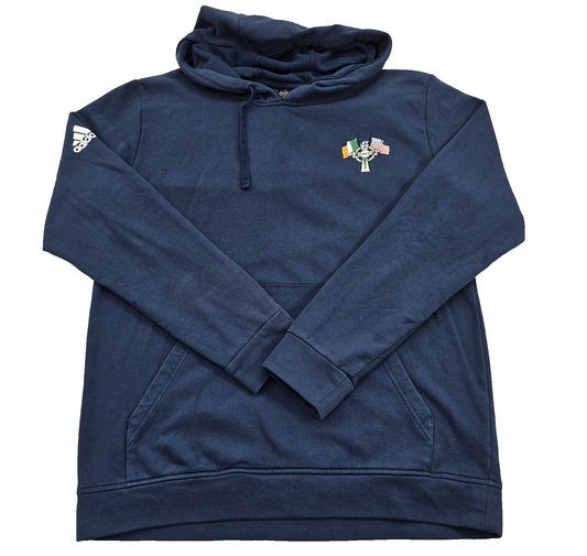 Adidas Unisex Navy Hoodie – Size L, Pullover