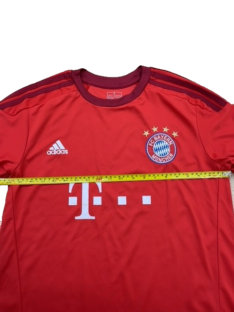 Adidas Men's Red Soccer Jersey S Short Sleeve Recycled Polyester