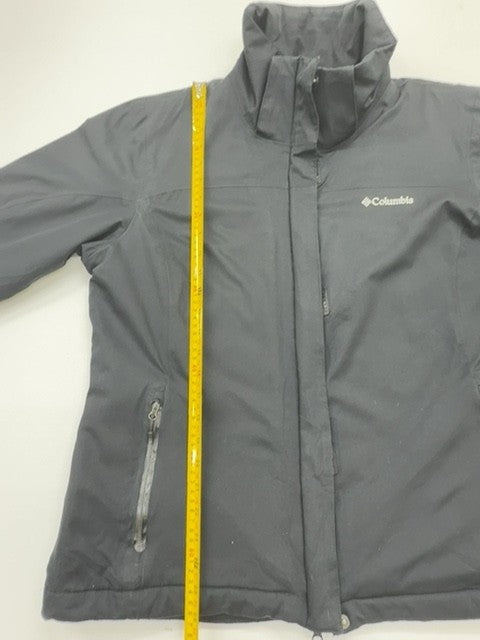 Columbia Men Charcoal Omni-Heat Parka Jacket XL Midweight Zipper