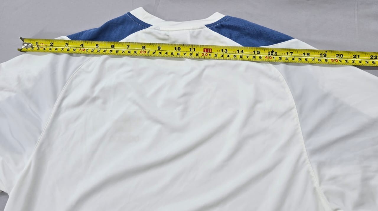 Adidas Men's White Striped Soccer Jersey XL Short Sleeve