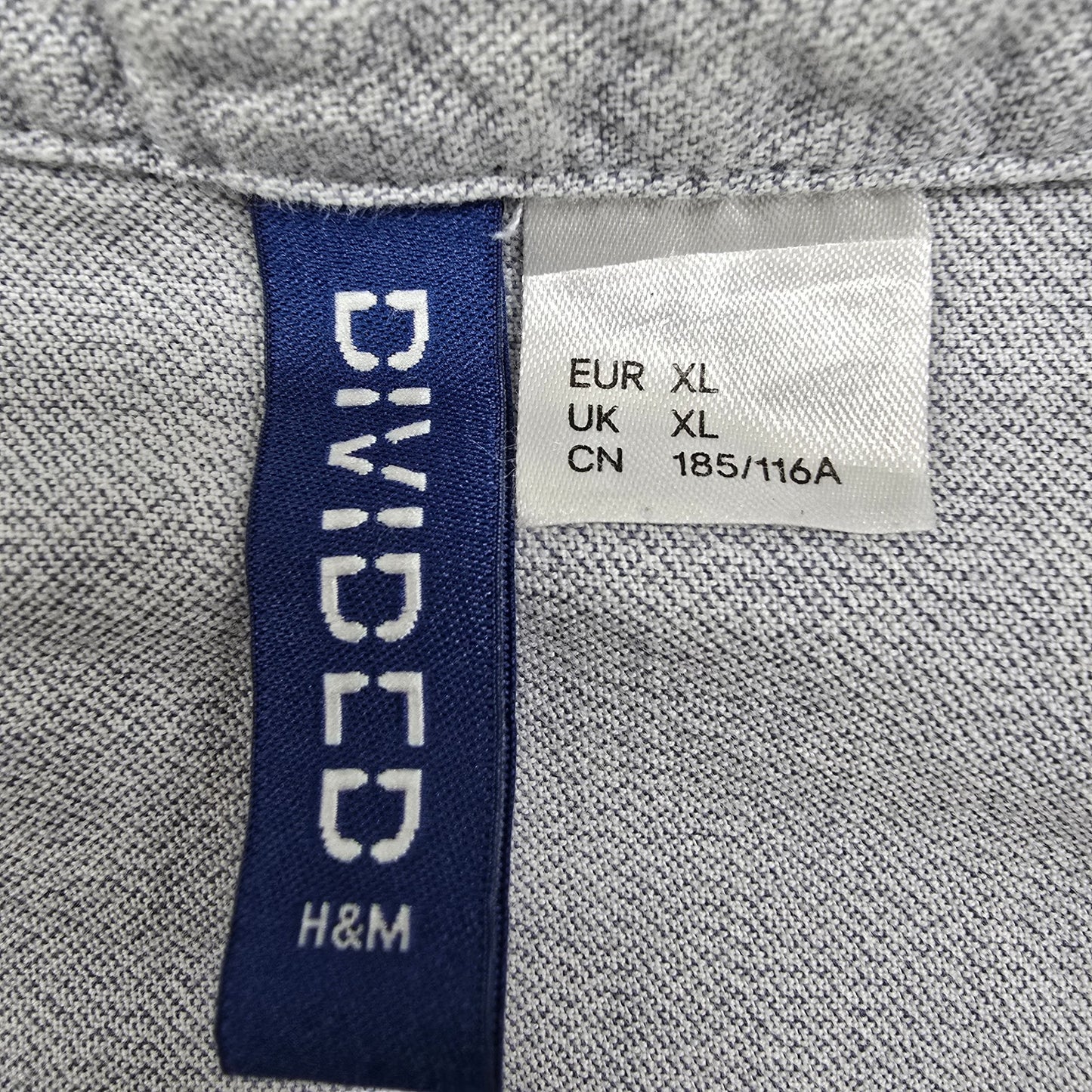 H&M Men's Light Blue XL Chambray Button-Up Short Sleeve Shirt