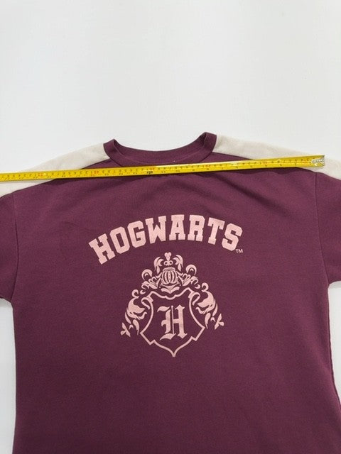 Harry Potter Boys Burgundy Raglan Long Sleeve T-Shirt Size 6 VGUC
