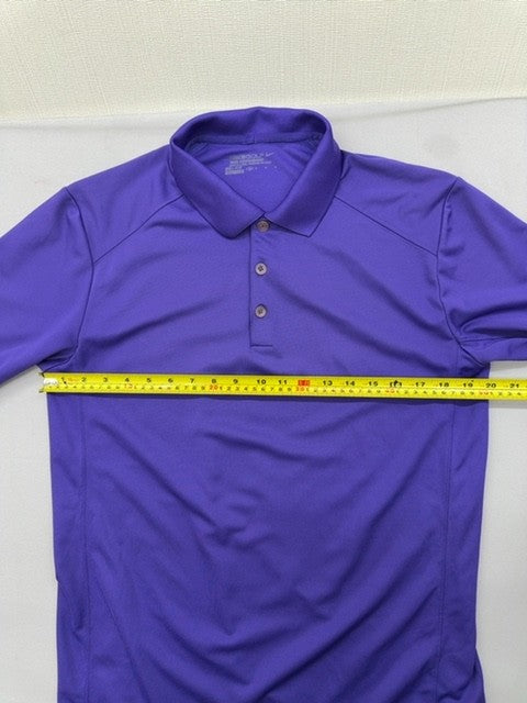 Nike Golf Men's Polo Shirt Large Purple Dri-FIT Short Sleeve
