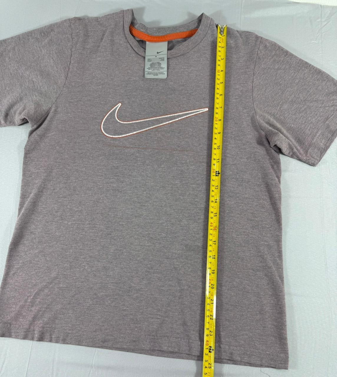 Nike Men's T-Shirt Small Grey Short Sleeve Swoosh Logo Casual Tee
