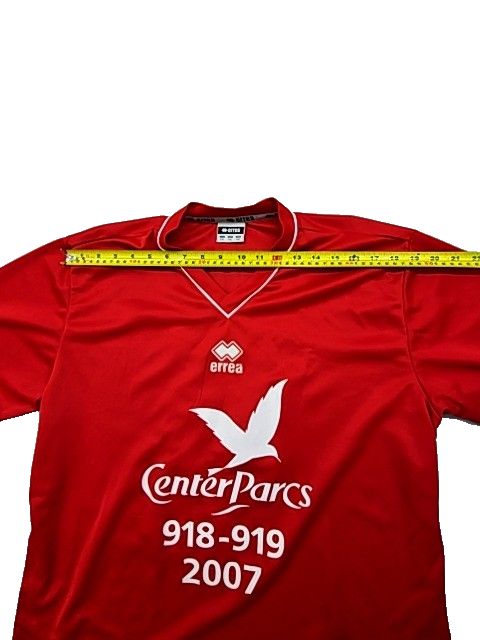 ErreàMen's Red V-Neck Sports Jersey XXL 2007 Polyester
