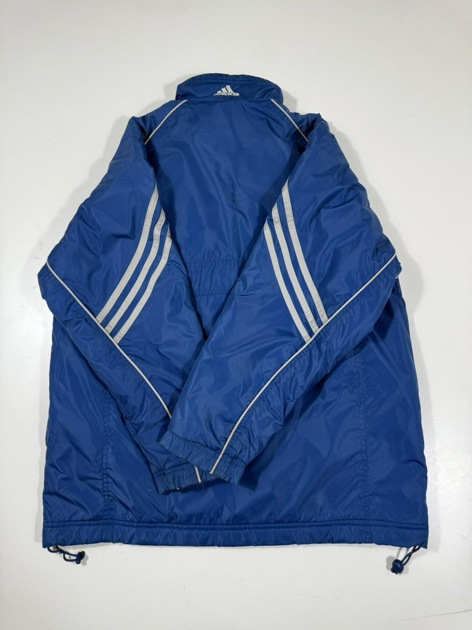 Adidas Blue Full Zip Lightweight Jacket Men's Size M Made in Indonesia