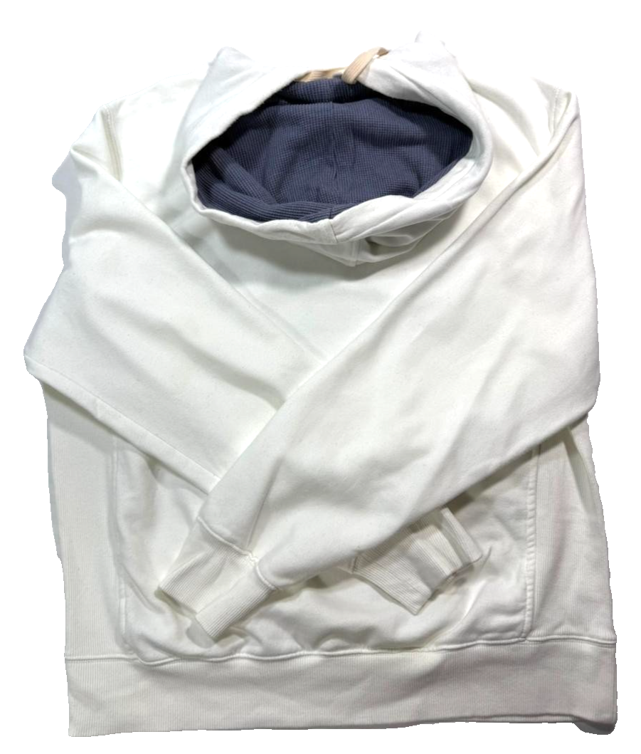 Vintage Y2K Nike White Spellout Boxy Hoodie - Size L