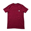 The North Face Men’s S Burgundy Logo Graphic Cotton T-Shirt