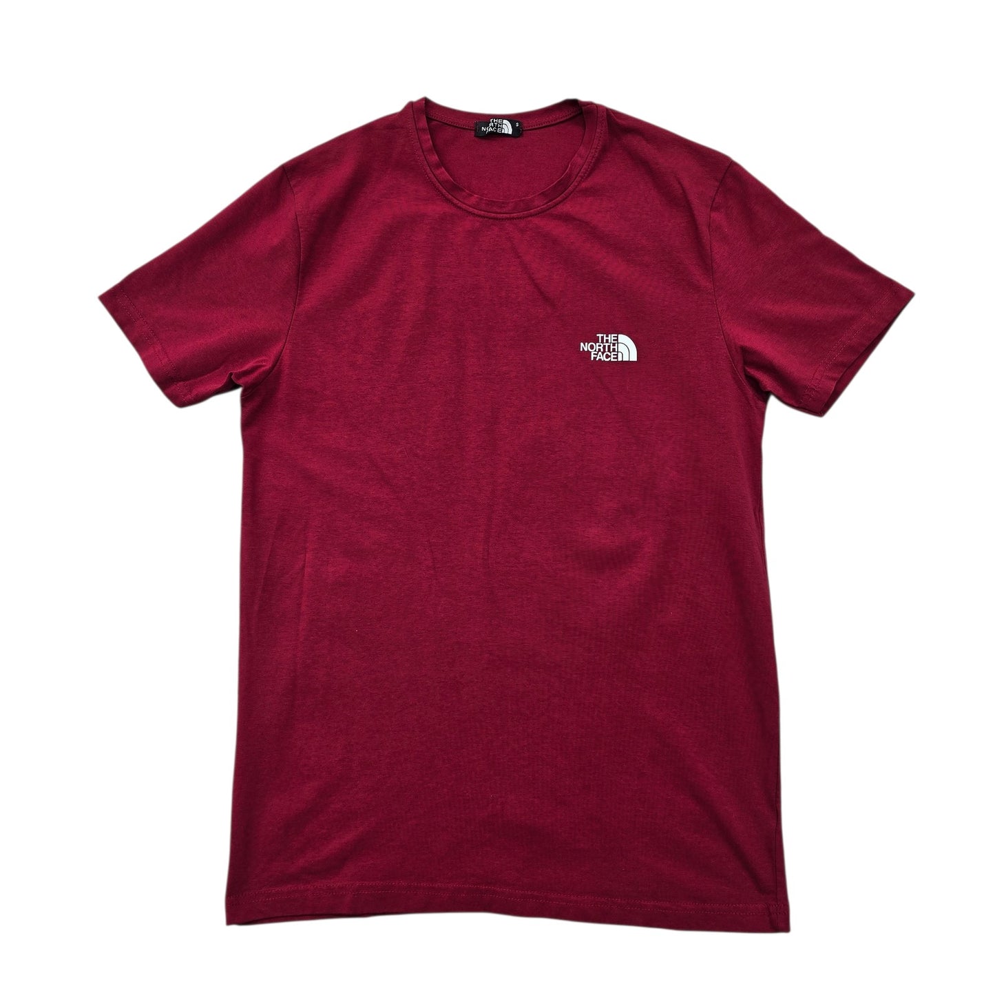 The North Face Men’s S Burgundy Logo Graphic Cotton T-Shirt