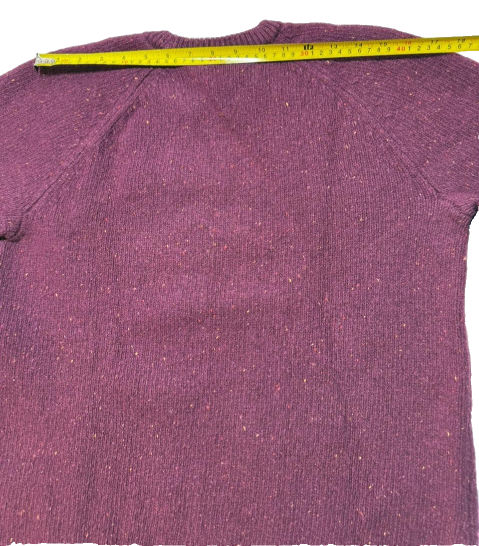 Carhartt Wip Men's Purple Wool Blend Knit Sweater Crewneck Size XL