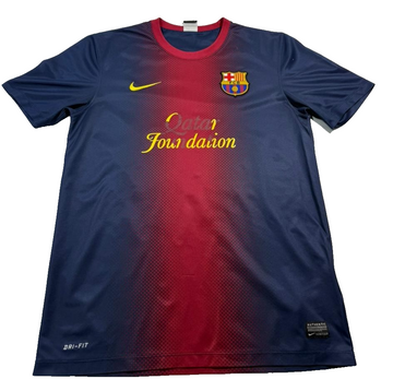 Nike Men's Fc Barcelona Home Jersey Nike Dri-FIT Size M Qatar Foundation Unicef