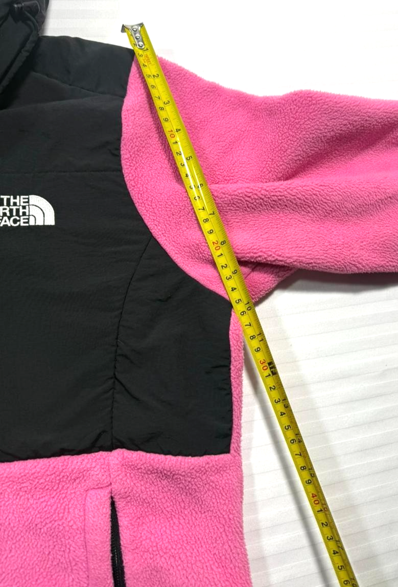 Pink And Black The North Face Fleece Jacket - Size M