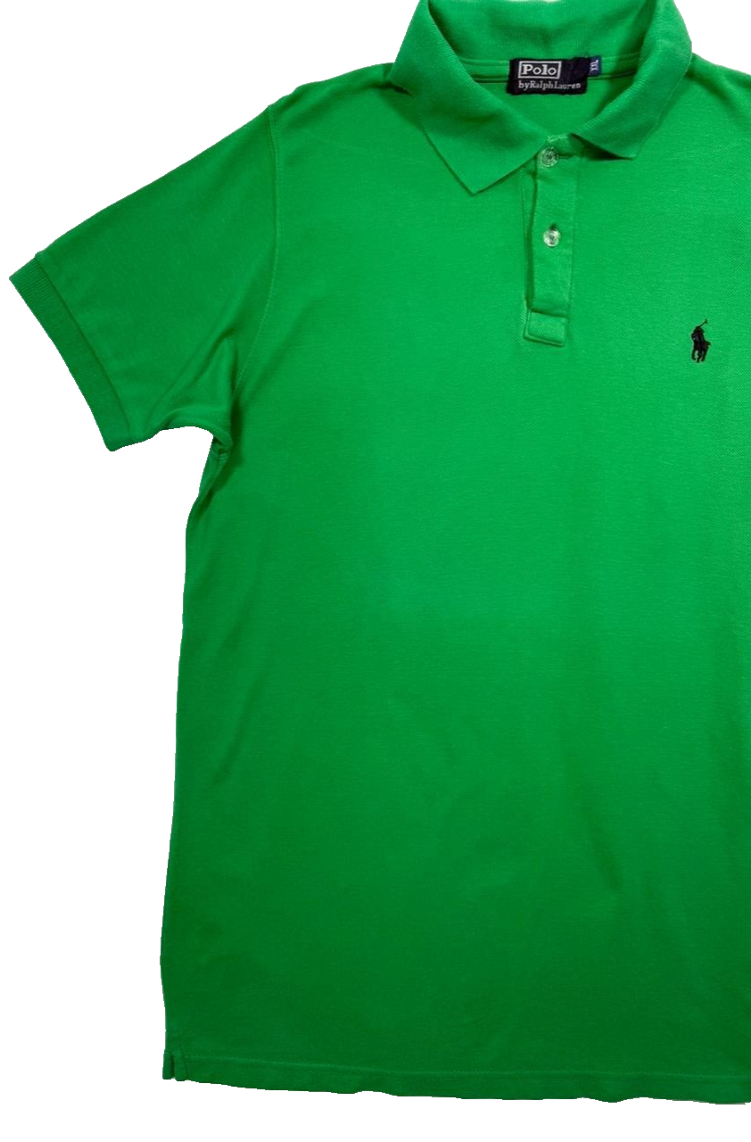 Polo Ralph Lauren Slim Fit Men's Polo Shirt In A Green Color - Size XXL