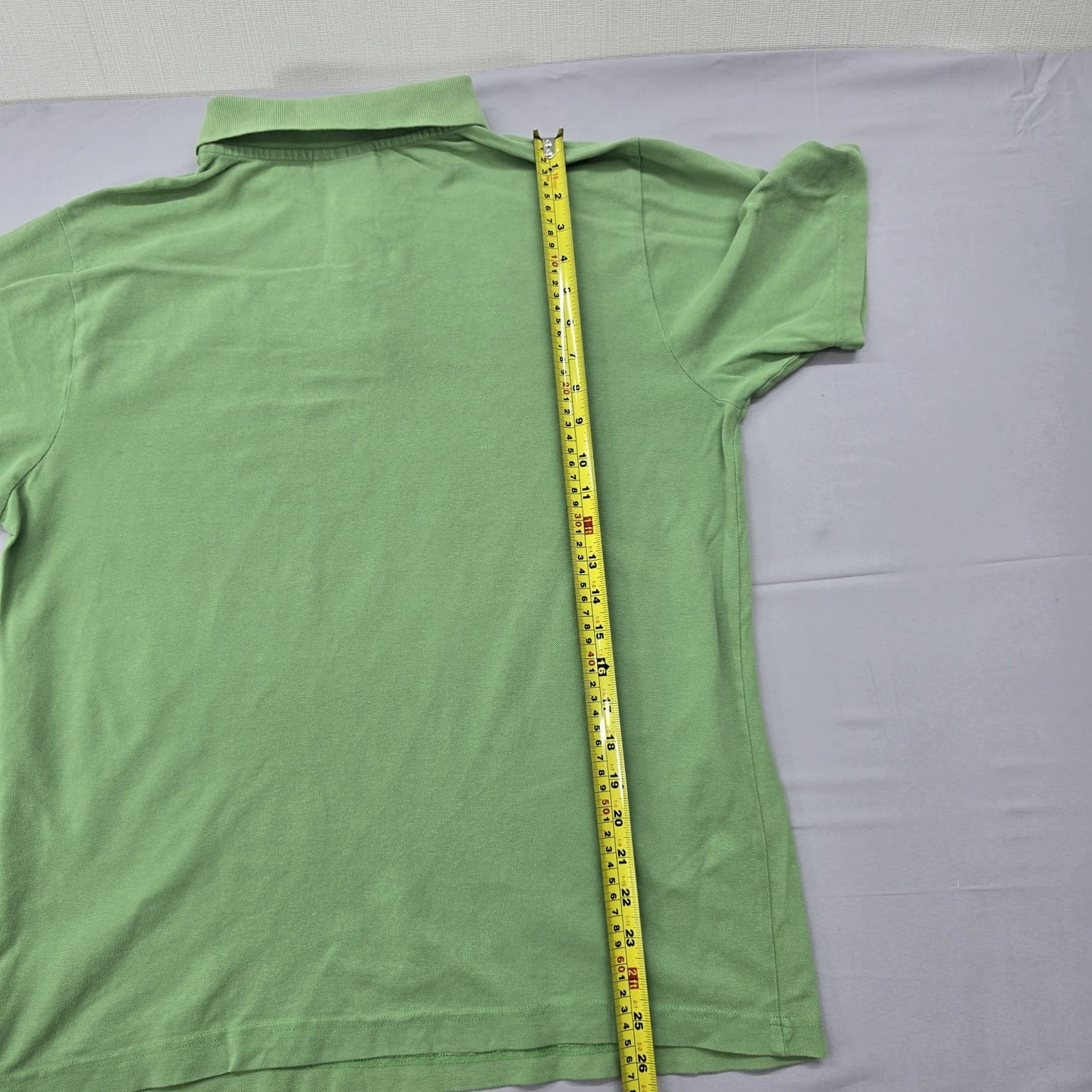 Kappa Men's Green Short Sleeve Polo Shirt Size Large 100% Cotton