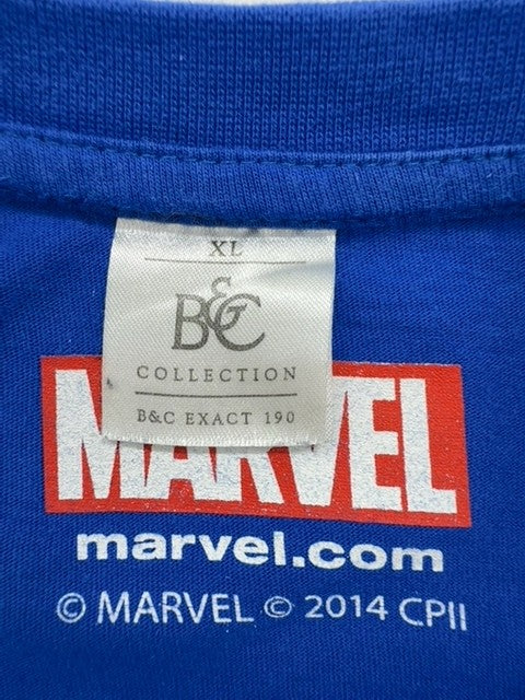 Marvel Men's Spider-Man Royal Blue XL Graphic Print Vintage T-Shirt
