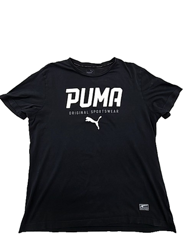Puma Men's Black XLT Short Sleeve Dry Tee Crewneck OS Sportswear