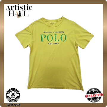 Polo Ralph Lauren Yellow L Men's Short Sleeve T-Shirt