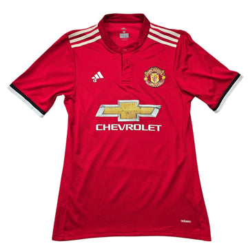 Adidas Men's Red Striped Manchester United Jersey M 2014-15