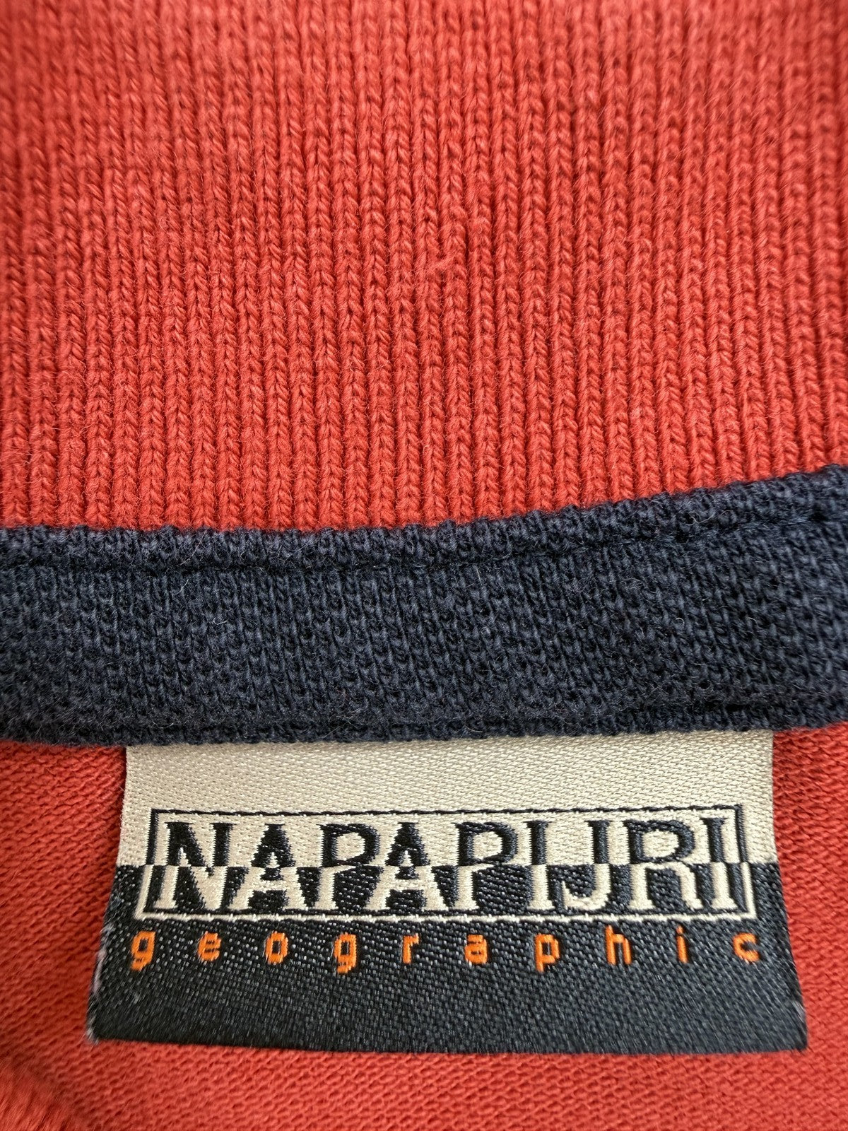 Napapijri Men's Red Polo Shirt Size L Cotton Classic Fit