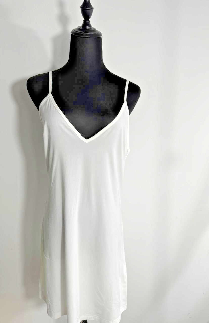 Women's Basic Adjustable Spaghetti Strap Cami Under Mini Dress
