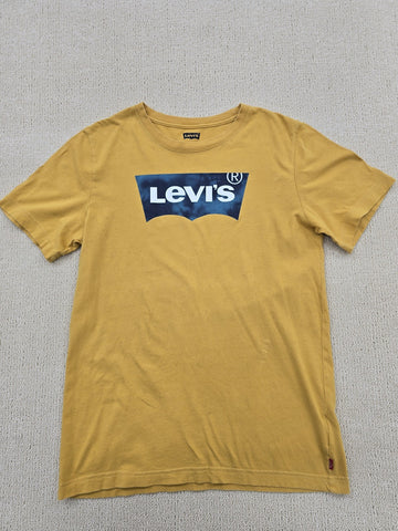 Levi's Men's Graphic T-Shirt Large Mustard Yellow Short Sleeve Cotton