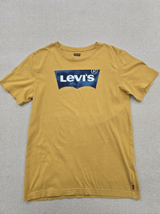 Levi's Men's Yellow T-Shirt – Size L, Large Mustard levis large, Graphic