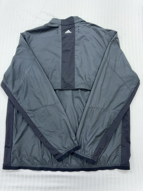 Adidas Men's Gray Jacket – Size XL, Windbreaker