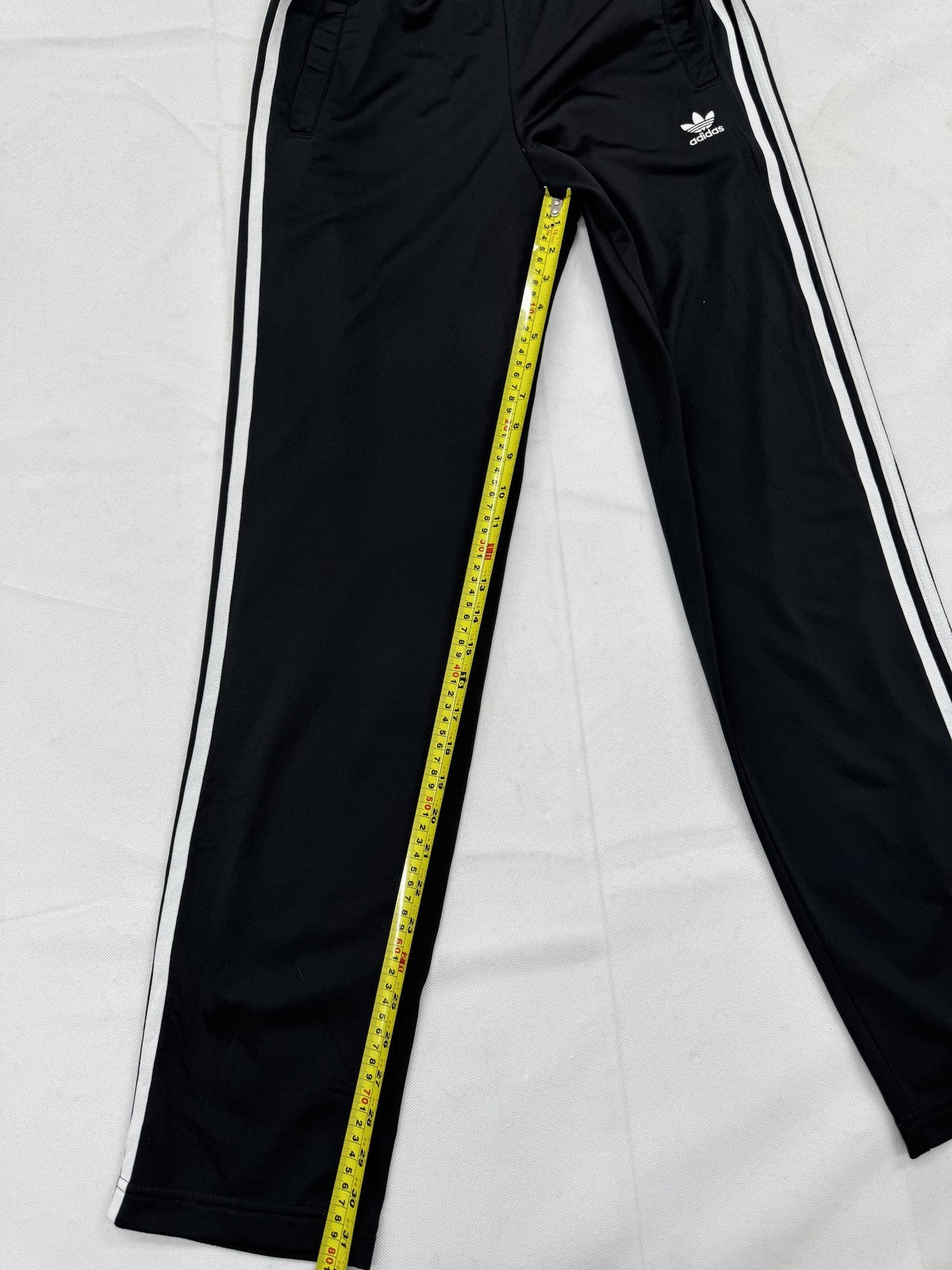 Adidas Men's Black 3-Stripes Track Pants XL Tapered Regular