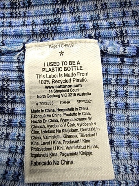 Cotton On Blue Women's XS Leggings Recycled Plastic Regular China