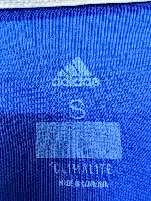 Adidas Navy Short Sleeve Climalite Jersey Crewneck Sz S Unisex