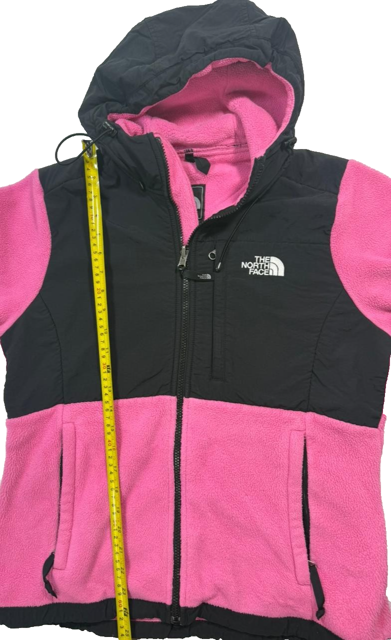 Pink And Black The North Face Fleece Jacket - Size M