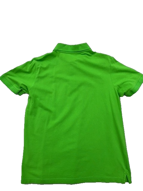 Kappa Men's Large Green Solid Polo Shirt 100% Cotton Short Sleeve