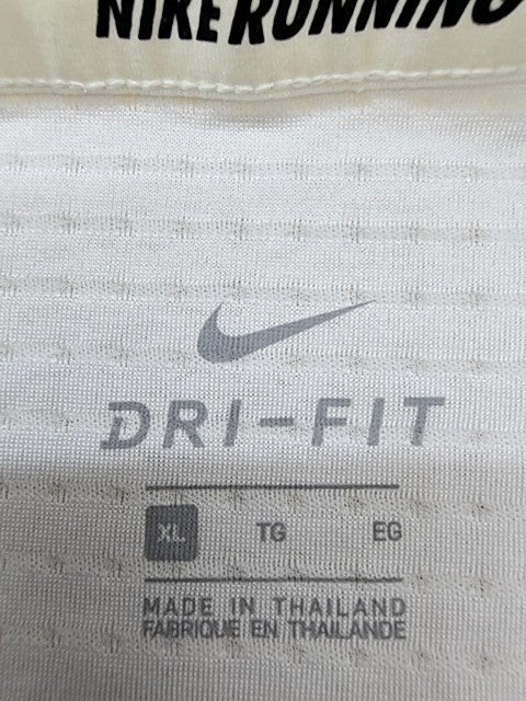 Nike Dri-FIT Men's XL White Running T-Shirt Reflective