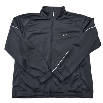 Nike Men's Black Track Jacket Full Zip XL Nylon Sportswear