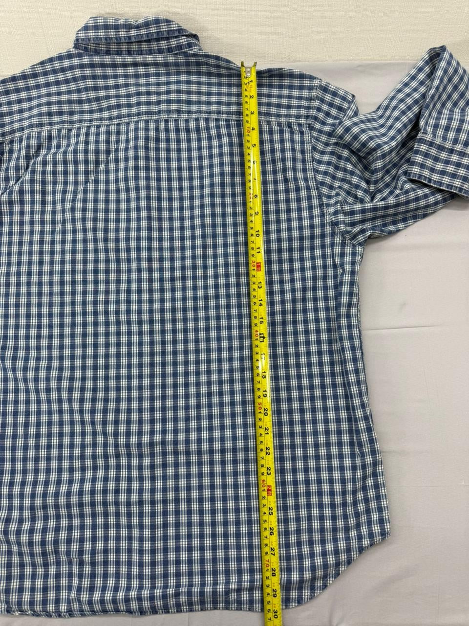 Gap Men's Blue White Plaid Oxford Button-Down Shirt XL Cotton